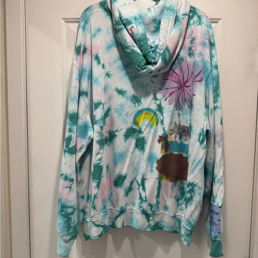 McQ by Alexander McQueen Multicolor Tie-Dye Hoodie - Picture 4 of 7